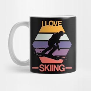 I Love Skiing Gift Mug